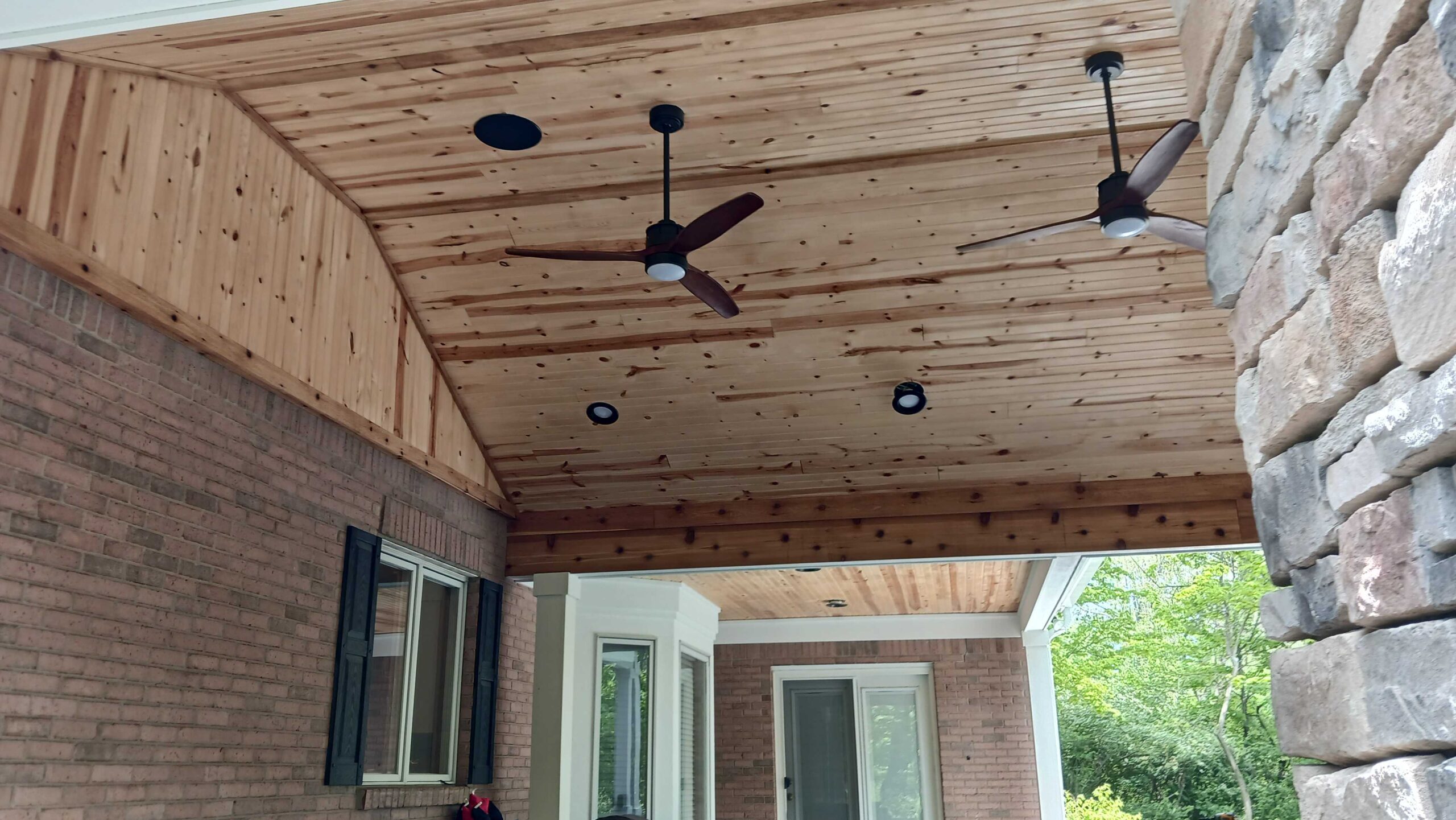 staining exterior cedar roof